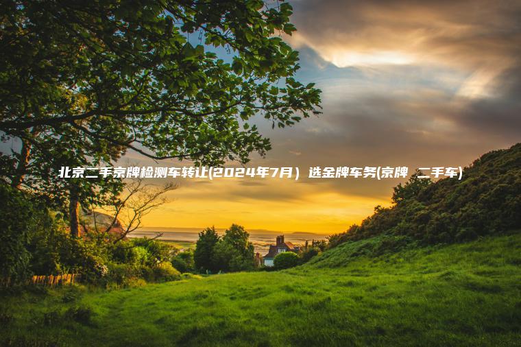 北京二手京牌检测车转让(2024年7月）选金牌车务(京牌 二手车)
