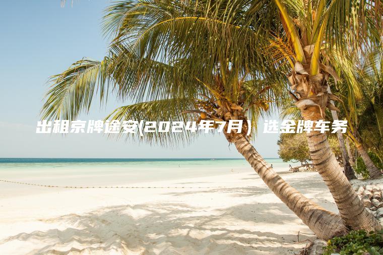 出租京牌途安(2024年7月）选金牌车务