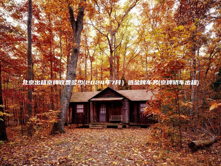 北京出租京牌收费多少(2024年7月）选金牌车务(京牌轿车出租)