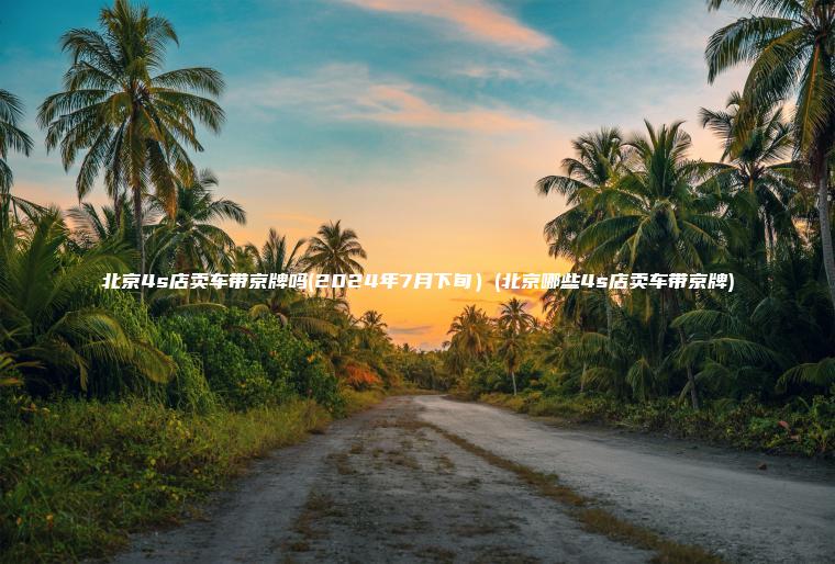 北京4s店卖车带京牌吗(2024年7月下旬）(北京哪些4s店卖车带京牌)