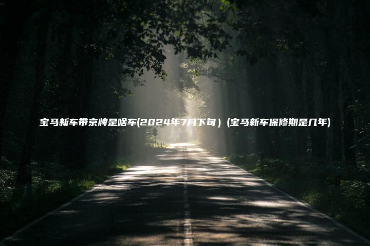 宝马新车带京牌是啥车(2024年7月下旬）(宝马新车保修期是几年)