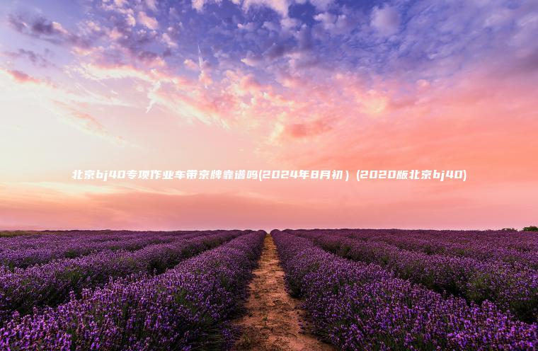 北京bj40专项作业车带京牌靠谱吗(2024年8月初）(2020版北京bj40)
