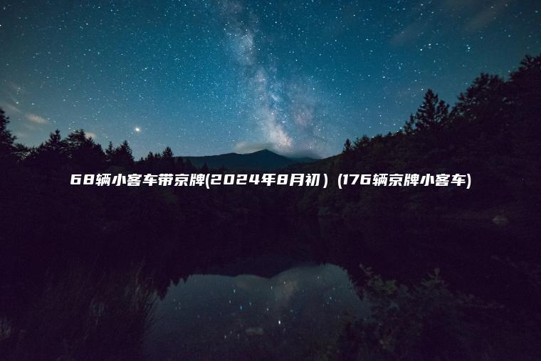 68辆小客车带京牌(2024年8月初）(176辆京牌小客车)