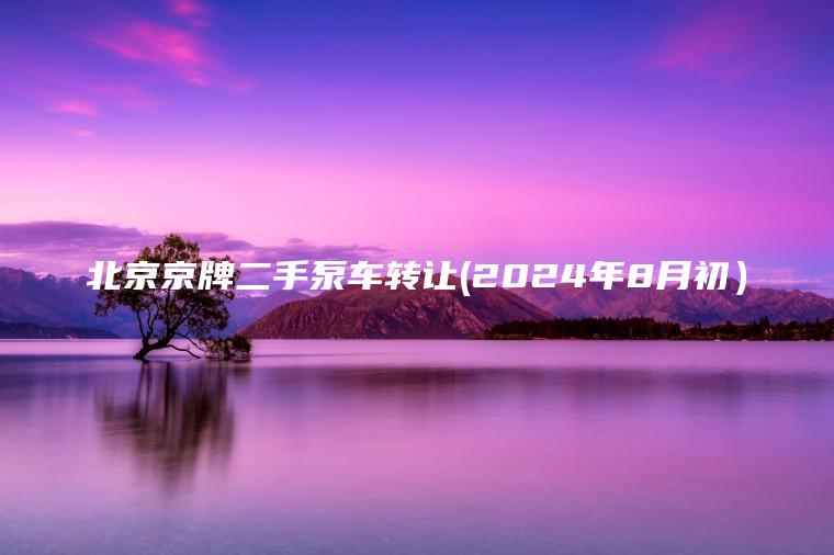 北京京牌二手泵车转让(2024年8月初）