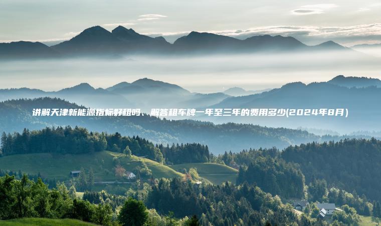 讲解天津新能源指标好租吗、解答租车牌一年至三年的费用多少(2024年8月）