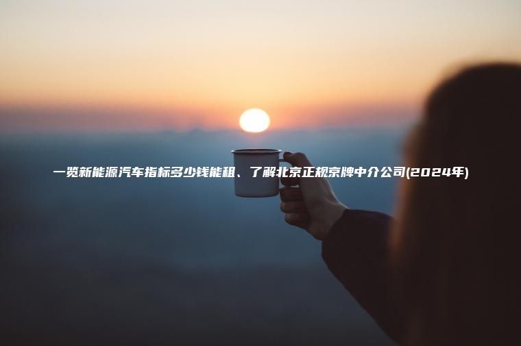 一览新能源汽车指标多少钱能租、了解北京正规京牌中介公司(2024年)