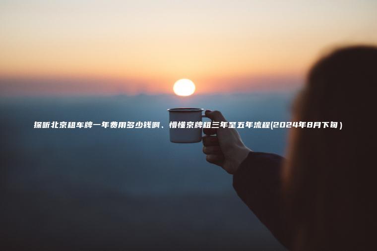 探听北京租车牌一年费用多少钱啊、懵懂京牌租三年至五年流程(2024年8月下旬）