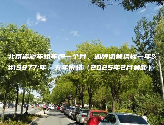 北京能源车租车牌一个月、油牌闲置指标一年三年、五年价格（2025年2月最新）