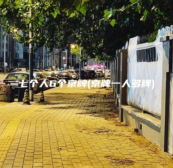 七个人6个京牌(京牌一人多牌)